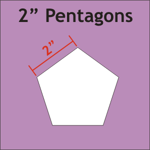 2&quot; Pentagons - Paper Pieces