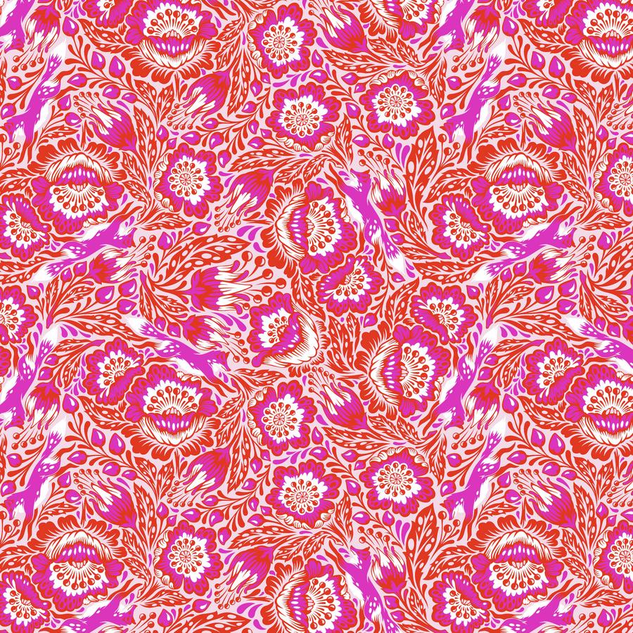 Tiny Beasts Out Foxed Glimmer - Tula Pink - PER QUARTER METRE