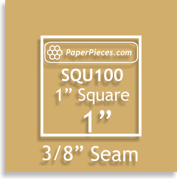 1&quot; Squares - 3/8&quot; Seam Acrylic Template