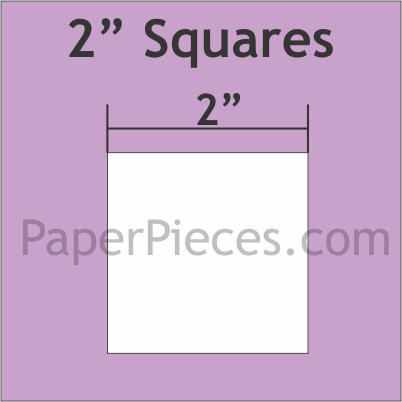 2&quot; Squares - 3/8&quot; Seam Acrylic Template