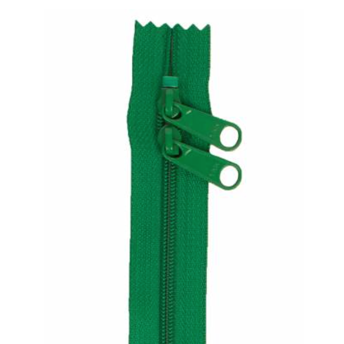 Handbag Zipper 30in Jewel Green