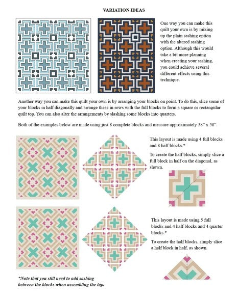 The Reconnection Quilt Pattern Booklet