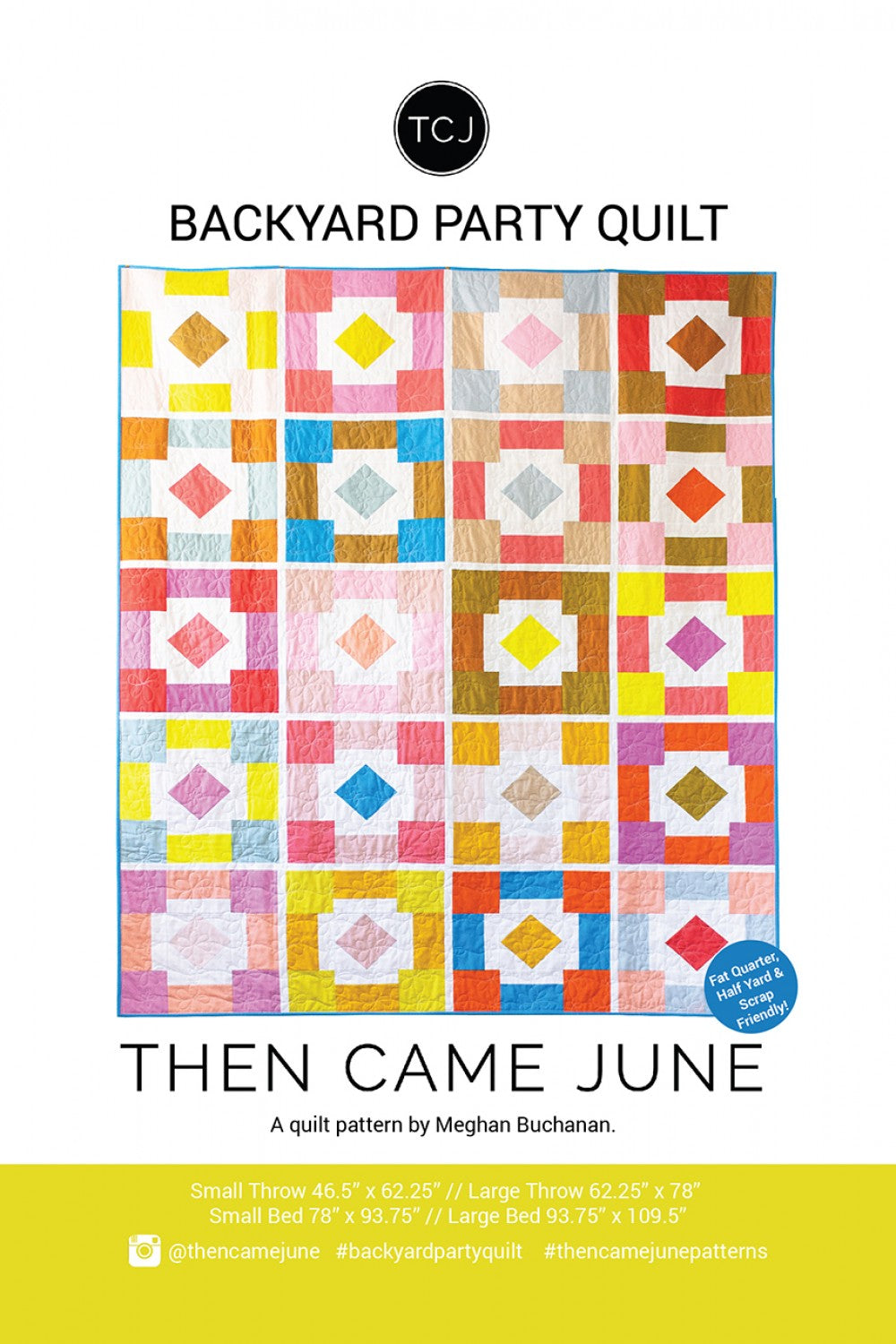 Backyard Party Quilt Kit - Large Throw 62 1/4&quot; x 78&quot;