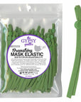 Drawstring Mask Elastic Green 8in 60ct