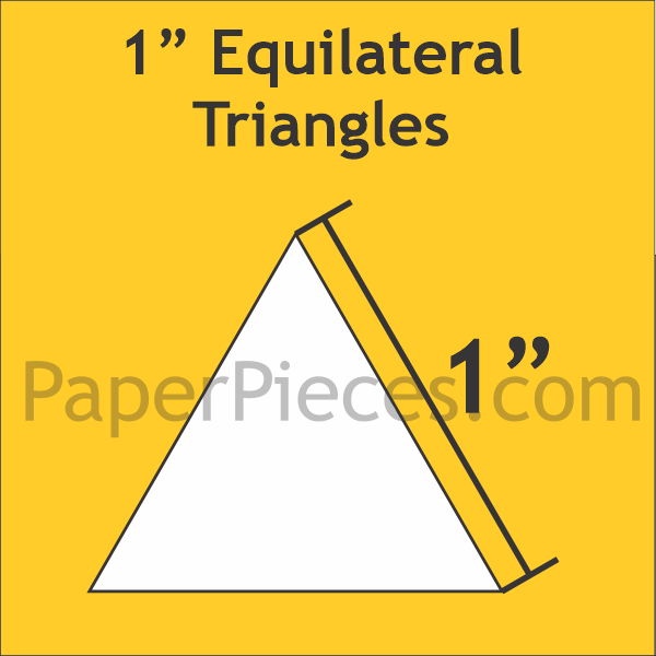 1&quot; Equilateral Triangles - Paper Pieces