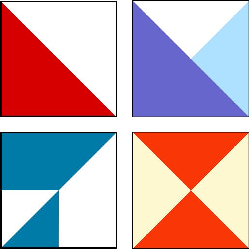 Half-Square Triangle Ruler 6 1/2″ x 6 1/2
