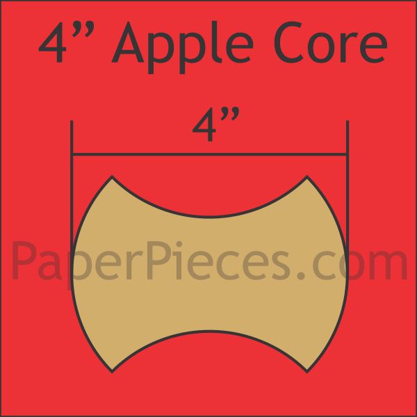 4&quot; Apple Core - Paper Pieces