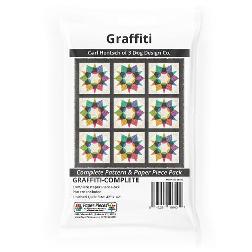 Graffiti Quilt Complete Kit with 3/8&quot; Acrylic Templates - Carl Hentsch