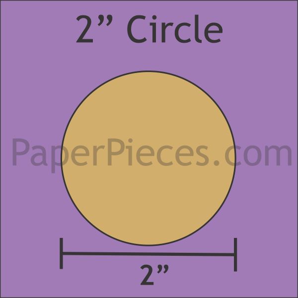 2&quot; Circles - Paper Pieces