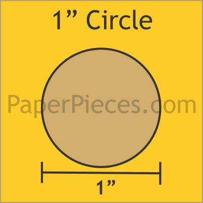 1&quot; Circles - Paper Pieces