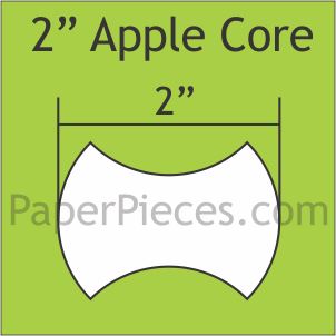 2&quot; Apple Core - Paper Pieces