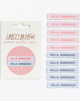 'Hello Gorgeous' Woven Labels - 10 labels per pack