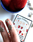 Sweet Strawberry Stitch Marker Pack - Round & One Removable
