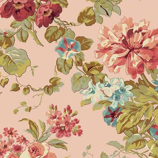 Primrose Rose Garden Blush - Edyta Sitar - PER QUARTER METRE