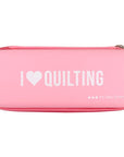 "I love Quilting" Rotary Cutter Case - Pink