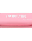 "I love Quilting" Rotary Cutter Case - Pink