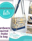 Hardware Kit - The Double Flip Shoulder Bag by Emmaline Bags - Gunmetal