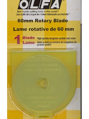 60mm Tungsten Tool Steel Rotary Blade - Single Pack
