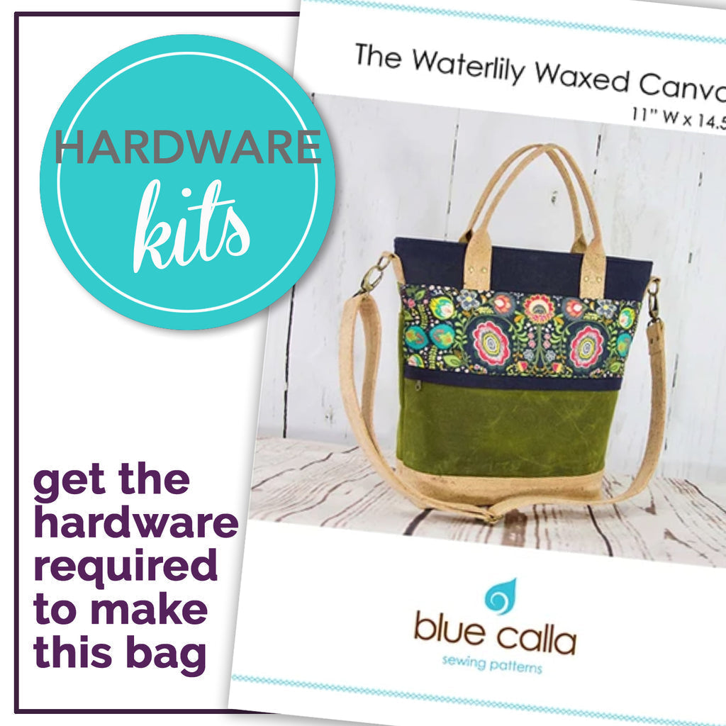 Hardware Kit - Waterlily Waxed Canvas Bag by Blue Calla - Gunmetal